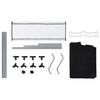vidaXL Laundry Sorter with 3 Bags Black Steel