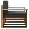 vidaXL Outdoor Sofa Set Solid Acacia Wood and Polyester Natural