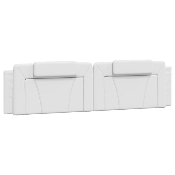 vidaXL Headboard Cushion "Viana" White 193 cm Faux Leather