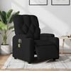 vidaXL Electric Massage Recliner Chair Black Fabric