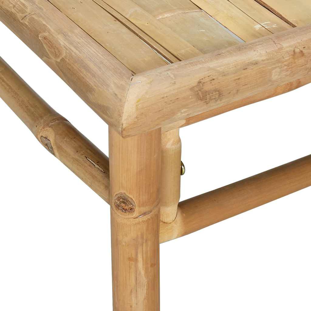 vidaXL 3 Piece Garden Lounge Set with Taupe Cushions Bamboo