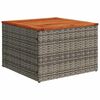 vidaXL Garden Sofa Set with Cushion 5 pcs Grey Poly rattan