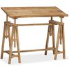 vidaXL Drafting Table Solid Mango Wood 116x50x76 cm