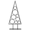 vidaXL Metal Christmas Tree for Decoration Black 60 cm