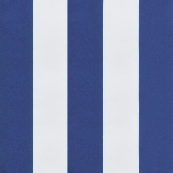 vidaXL Sun Lounger Cushion Blue&White Stripe Oxford Fabric