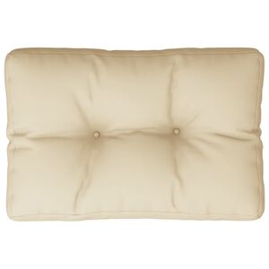 vidaXL Pallet Cushion Beige 60x40x12 cm Fabric