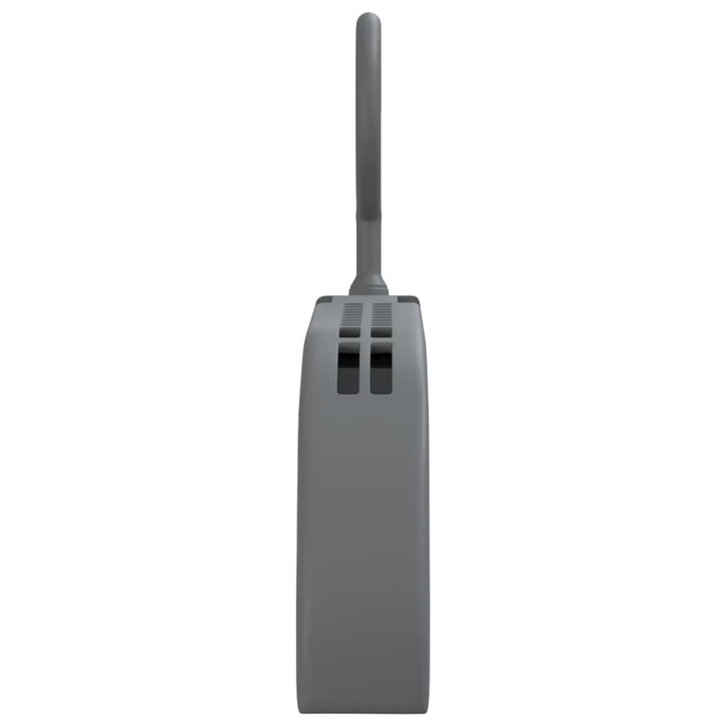 vidaXL Extendable Clothes Hangers 5 pcs Grey