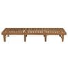 vidaXL Folding Sun Lounger with Cushion Solid Acacia Wood