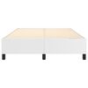 vidaXL Bed Frame without Mattress White Full Faux Leather (US Only)