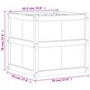 vidaXL Garden Planter 70x70x70 cm Solid Wood Douglas