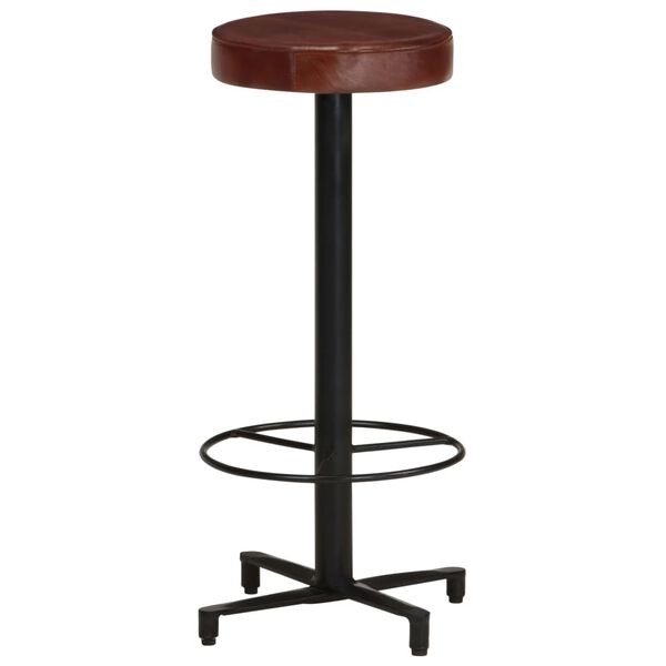 vidaXL Bar Stools 2 pcs 76 cm Real Leather