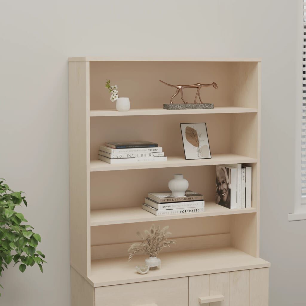 vidaXL Top for Highboard HAMAR Honey Brown 90x30x100cm Solid Wood Pine