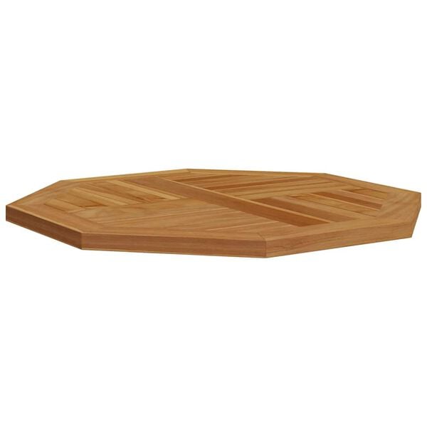 vidaXL Table Top 60x60x2.5 cm Octagonal Solid Wood Teak