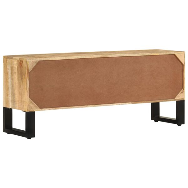 vidaXL TV Cabinet 110x30x45 cm Rough Mango Wood