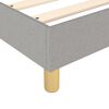 vidaXL Box Spring Bed Frame Light Grey California King Fabric (US Only)