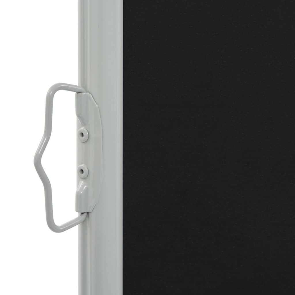 vidaXL Patio Retractable Side Awning 100 x 300 cm Black