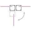 vidaXL Retractable Side Awning Cream 120x1000 cm