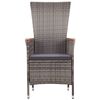vidaXL 5 Piece Garden Dining Set Grey