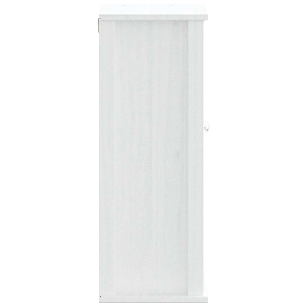 vidaXL Bathroom Wall Cabinet BERG White 40x27x71.5 cm Solid Wood Pine