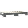 vidaXL Daybed with Trundle without Mattress Dark Grey 100x190 cm