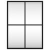 vidaXL Wall Mirror Black 30x40 cm Rectangle Iron