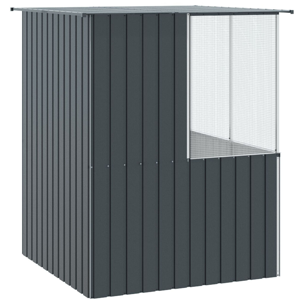 vidaXL Bird Cage Anthracite 215x78x200 cm Galvanised Steel
