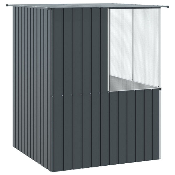 vidaXL Bird Cage Anthracite 215x78x200 cm Galvanised Steel