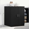vidaXL Washing Machine Cabinet Black Oak 70.5 x 71.5 x 91.5 cm