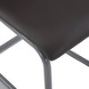 vidaXL Cantilever Dining Chairs 4 pcs Brown Faux Leather