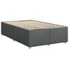 vidaXL Bed Frame without Mattress Dark Grey Full Fabric