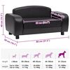 vidaXL Dog Sofa Black 80x50x40 cm Faux Leather