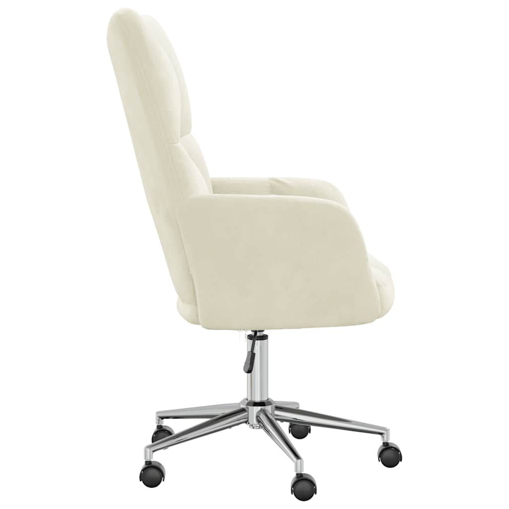 vidaXL Relaxing Chair Cream White Velvet