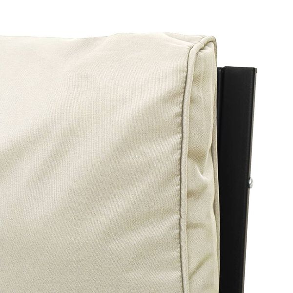 vidaXL Garden Chair with Sand Cushions 76x76x79 cm Steel