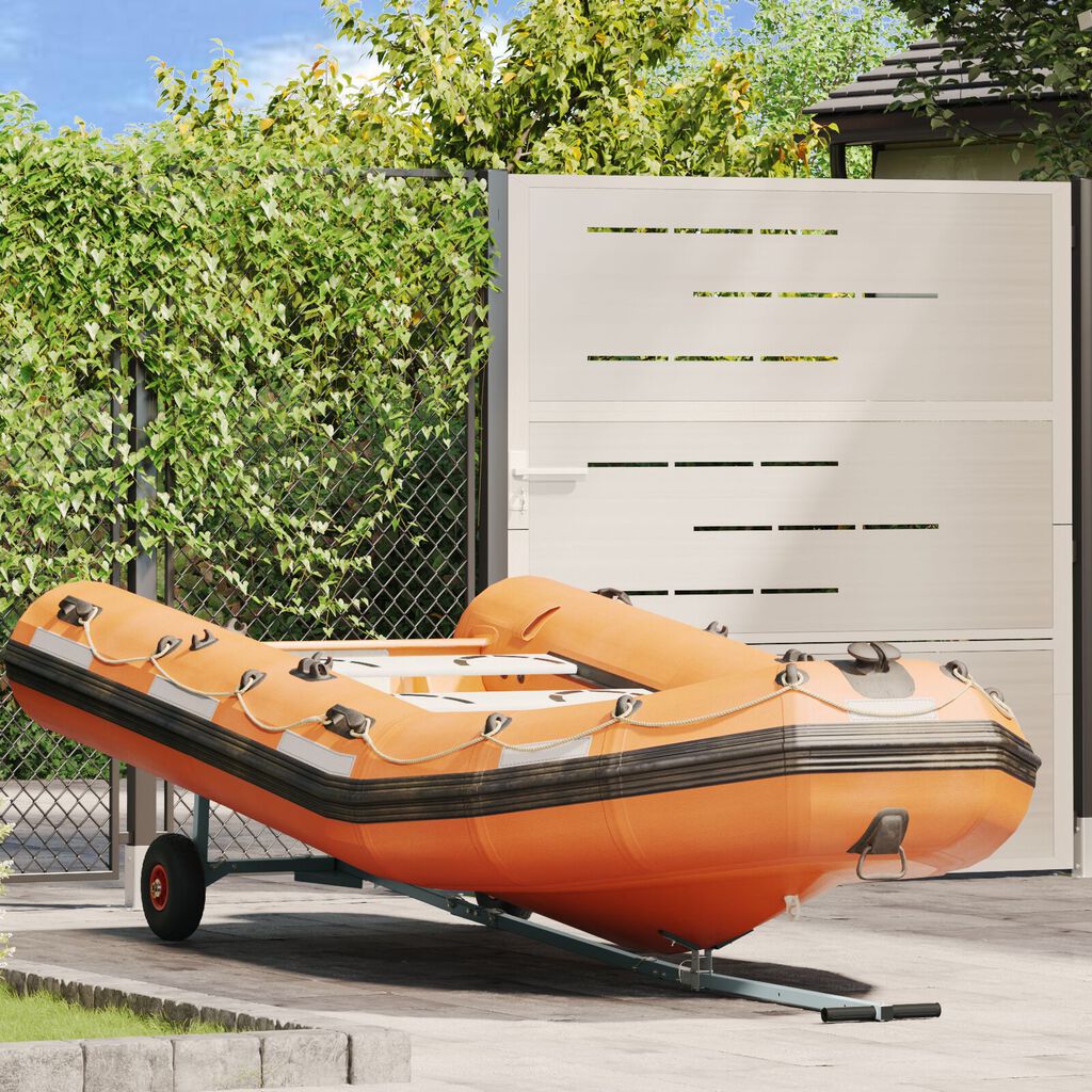 vidaXL Boat Trailer with 2 Wheels, Foldable and Adjustable, 160 kg Steel