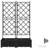 vidaXL Garden Black 80 x 40 x 126 cm Steel