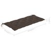 vidaXL Folding Garden Bench with Cushion 118 cm Bamboo