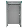 vidaXL Wall-mounted Garden Shed Green 118x100x178 cm Galvanised Steel