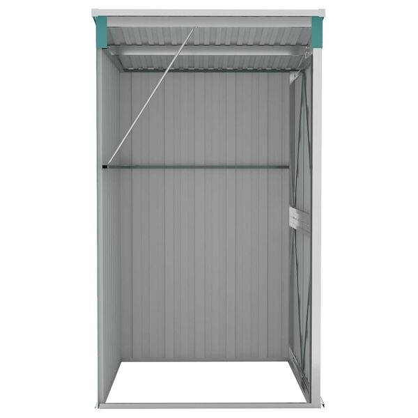 vidaXL Wall-mounted Garden Shed Green 118x100x178 cm Galvanised Steel