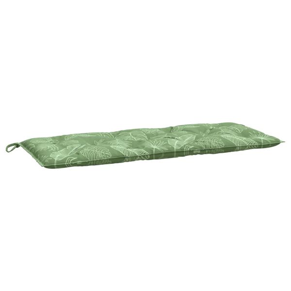 vidaXL Garden Bench Cushion Leaf Pattern 120x50x7 cm Fabric