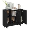 vidaXL Sideboard Black 90.5x30x70 cm Engineered Wood