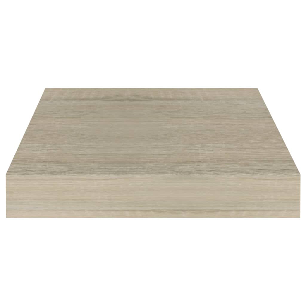 vidaXL Floating Wall Shelf Oak 23x23.5x3.8 cm MDF