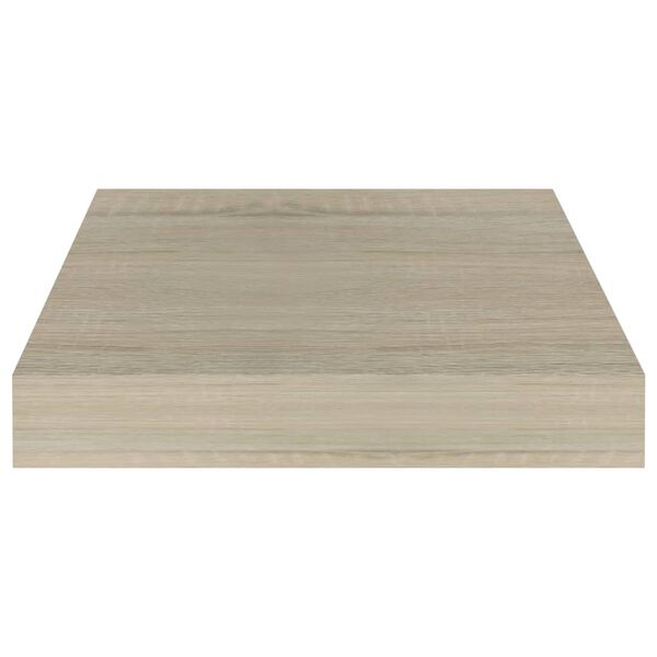 vidaXL Floating Wall Shelf Oak 23x23.5x3.8 cm MDF
