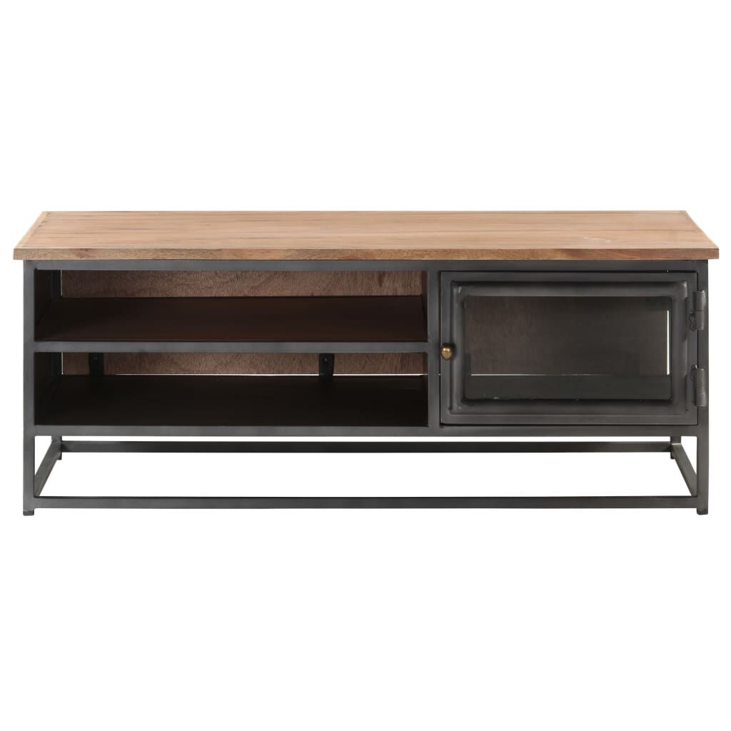 vidaXL Coffee Table Grey 90x50x35 cm Solid Acacia Wood