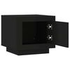 vidaXL Coffee Table Black 51x50x45 cm Engineered Wood