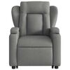 vidaXL Electric Stand up Massage Recliner Chair Dark Grey Fabric