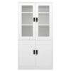 vidaXL Office Cabinet White 90x40x180 cm Steel
