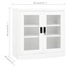 vidaXL Office Cabinet White 90x40x90 cm Steel