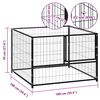 vidaXL Dog Kennel Black 100x100x70 cm Steel