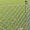 vidaXL Chain Link Fence Silver 25 x 0.6 m Galvanised Steel