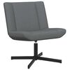 vidaXL Swivel Chair Manual Dark grey 63 x 75 x 76 cm Fabric